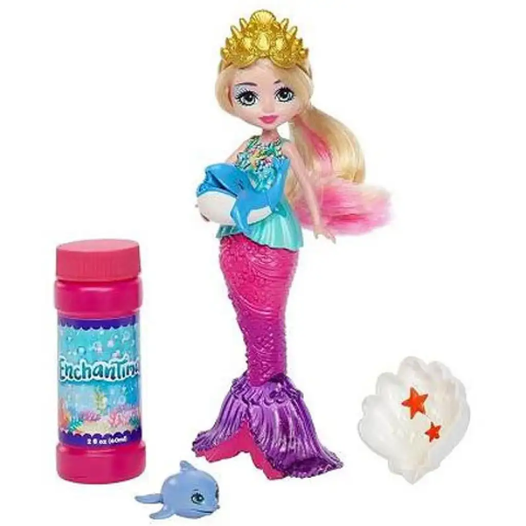 imagen de Enchantimals: Figura de sirena con burbujas y accesorios - Mattel 2