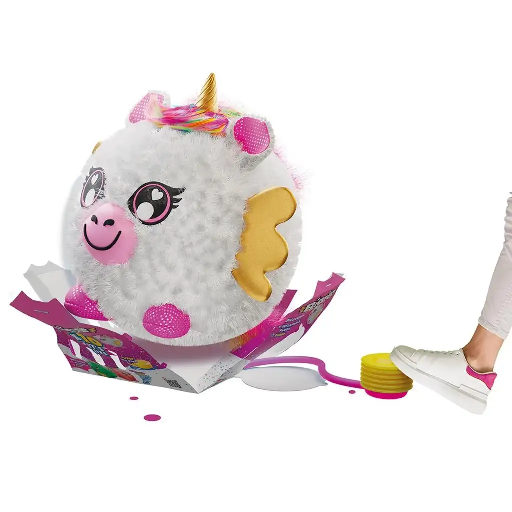 imagen de Eolo: Biggies unicornio de peluche inflable 45cm 2