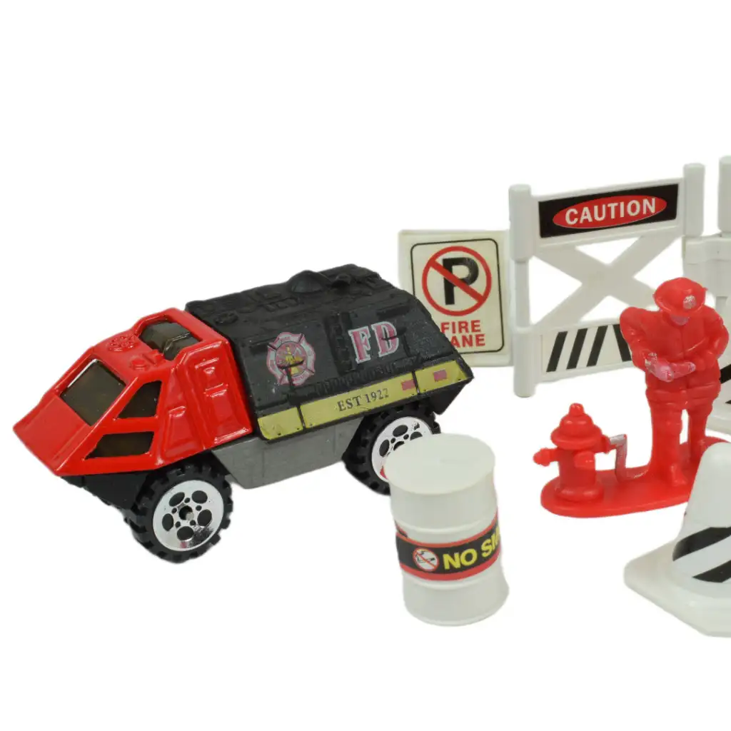 imagen de Equipo de Bomberos: Set de juego de bomberos con vehículos y accesorios en varias versiones 1ud 10