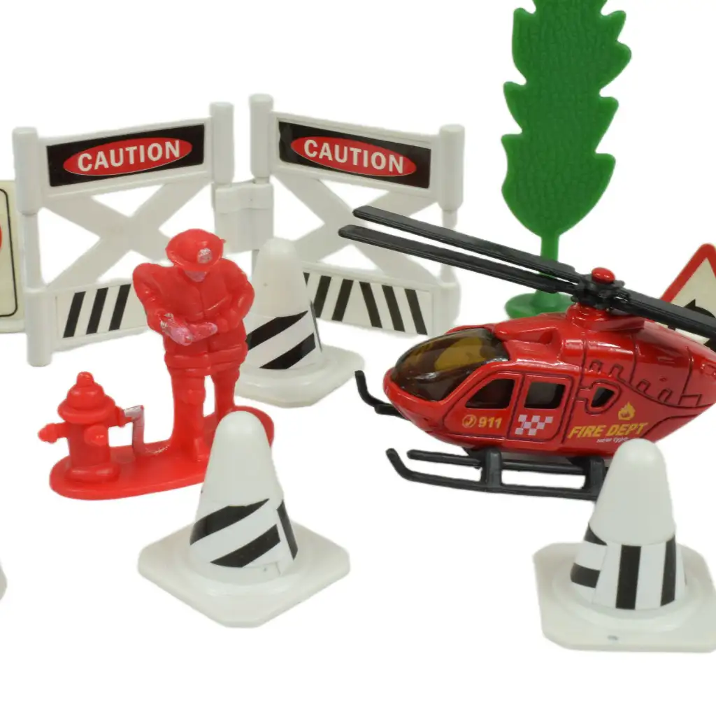 imagen de Equipo de Bomberos: Set de juego de bomberos con vehículos y accesorios en varias versiones 1ud 11