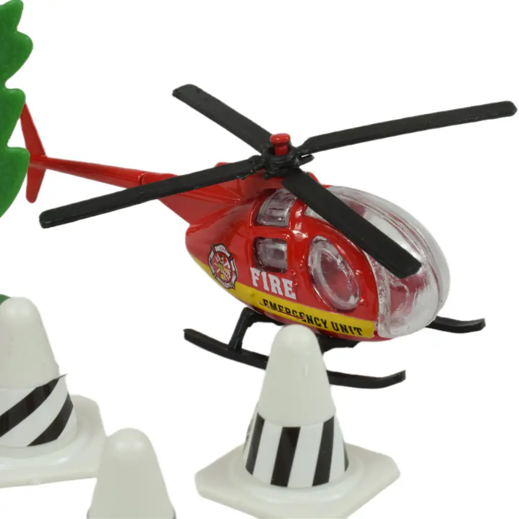 imagen de Equipo de Bomberos: Set de juego de bomberos con vehículos y accesorios en varias versiones 1ud 4