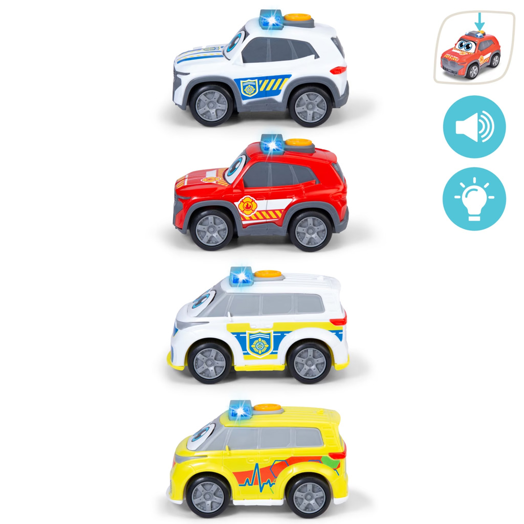 imagen de Equipo de Emergencia ABC cochecito con luz y sonido, varios, 1 unidad - Dickie Toys 3