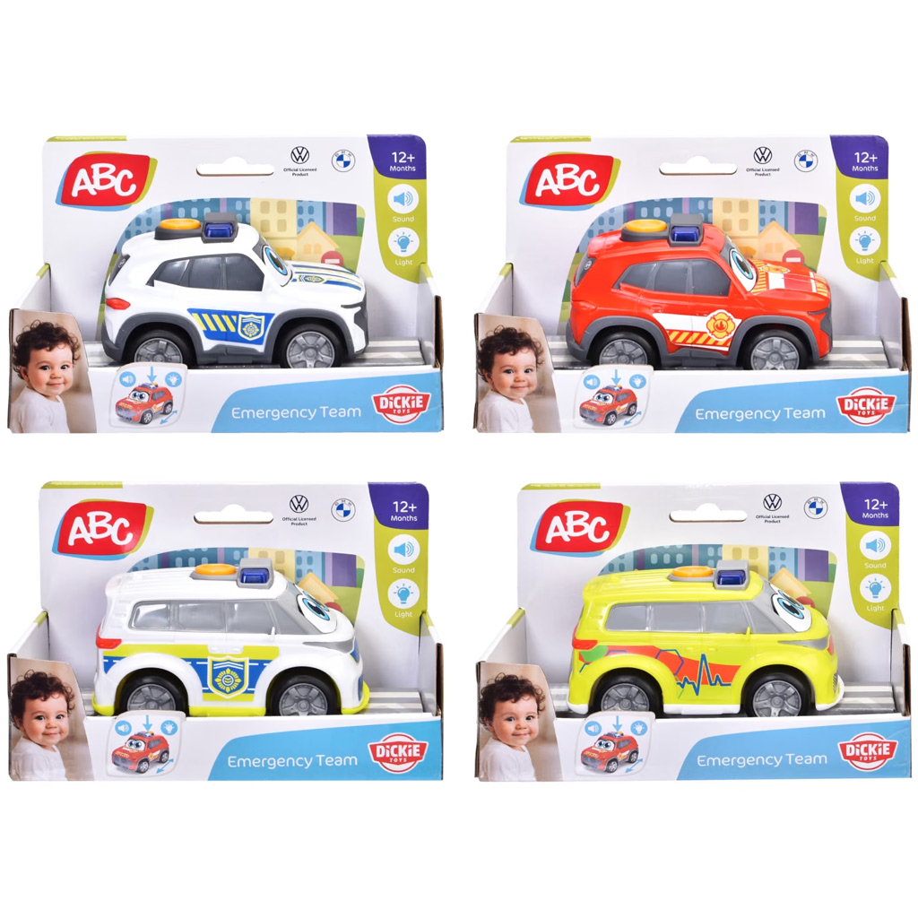 imagen de Equipo de Emergencia ABC cochecito con luz y sonido, varios, 1 unidad - Dickie Toys 1