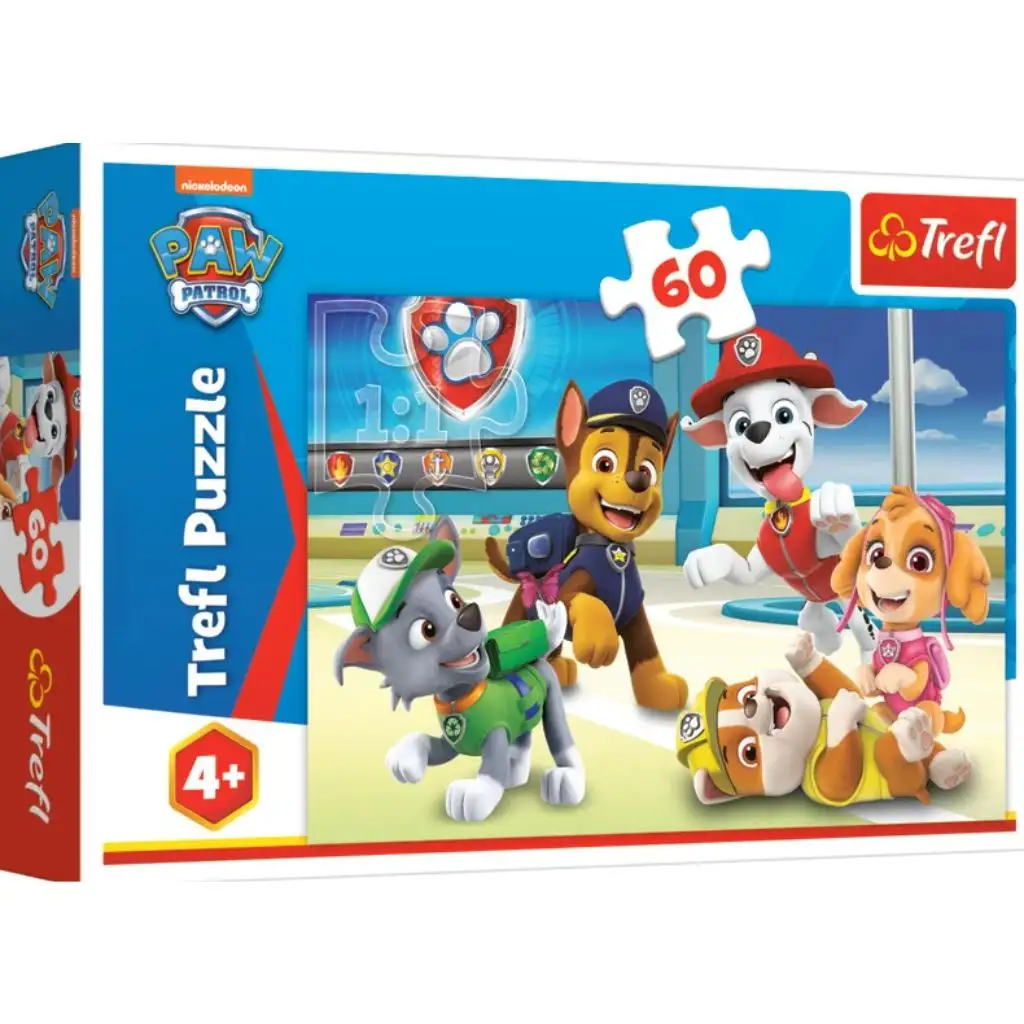 imagen de Equipo de perros de Patrulla Canina 60 piezas puzzle - Trefl 1