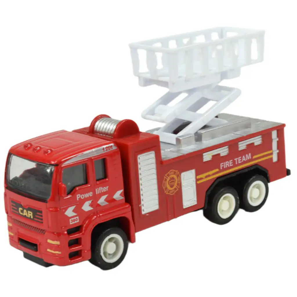 imagen de Equipo de Rescate de Incendios: set de 4 camiones de bomberos de metal 2