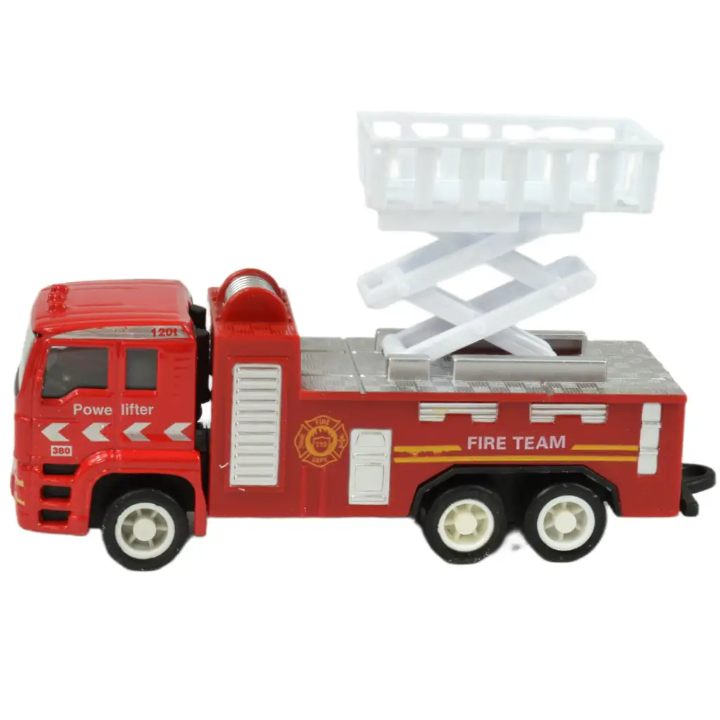 imagen de Equipo de Rescate de Incendios: set de 4 camiones de bomberos de metal 3