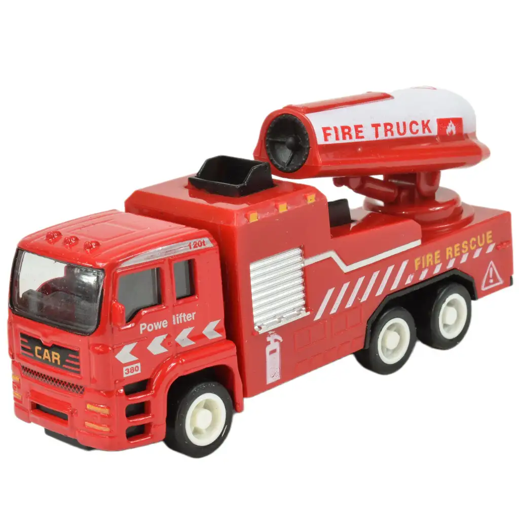 imagen de Equipo de Rescate de Incendios: set de 4 camiones de bomberos de metal 4