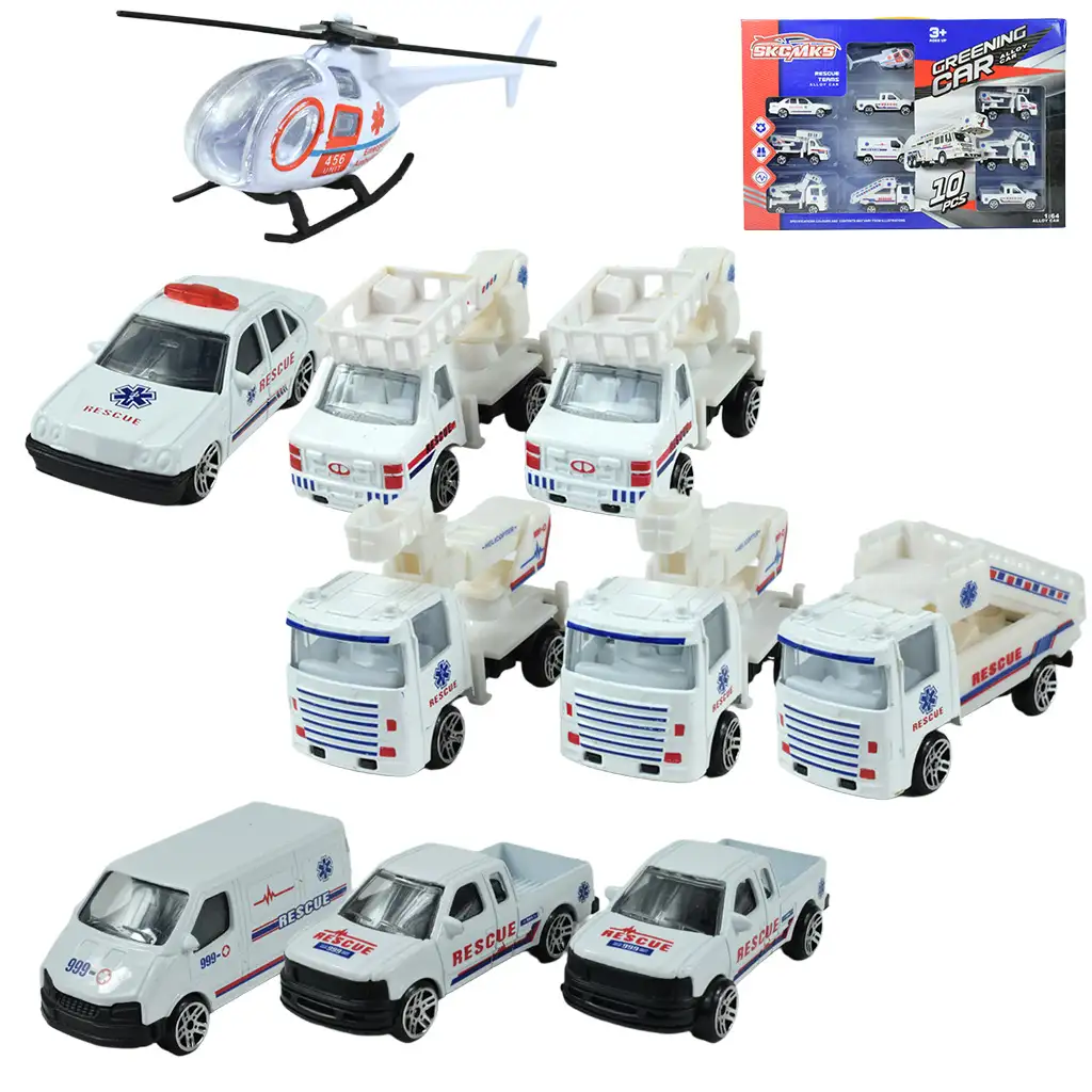 imagen de Equipos de Rescate: set de vehículos de 10 unidades 2