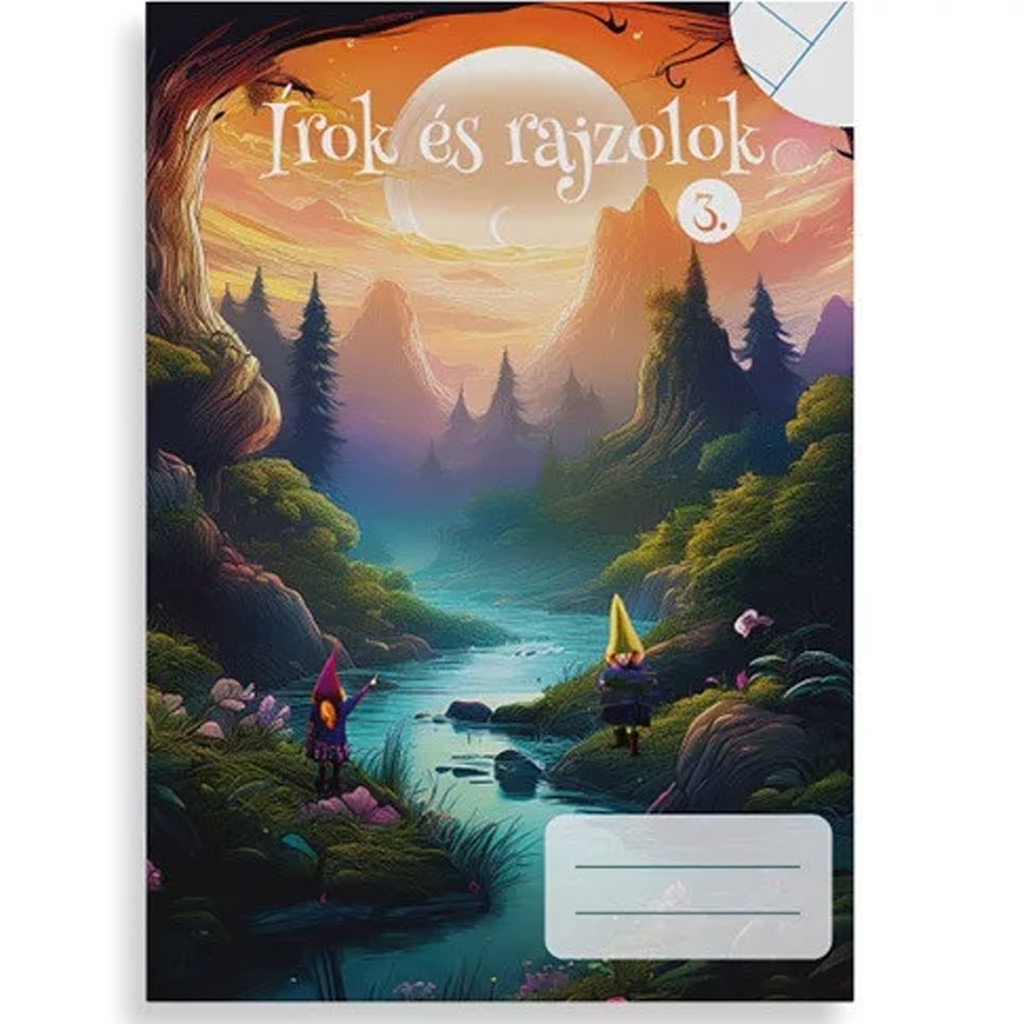 imagen de Escribo y dibujo cuaderno 2 en 1 de 3er grado con páginas rayadas y lisas A/5 1