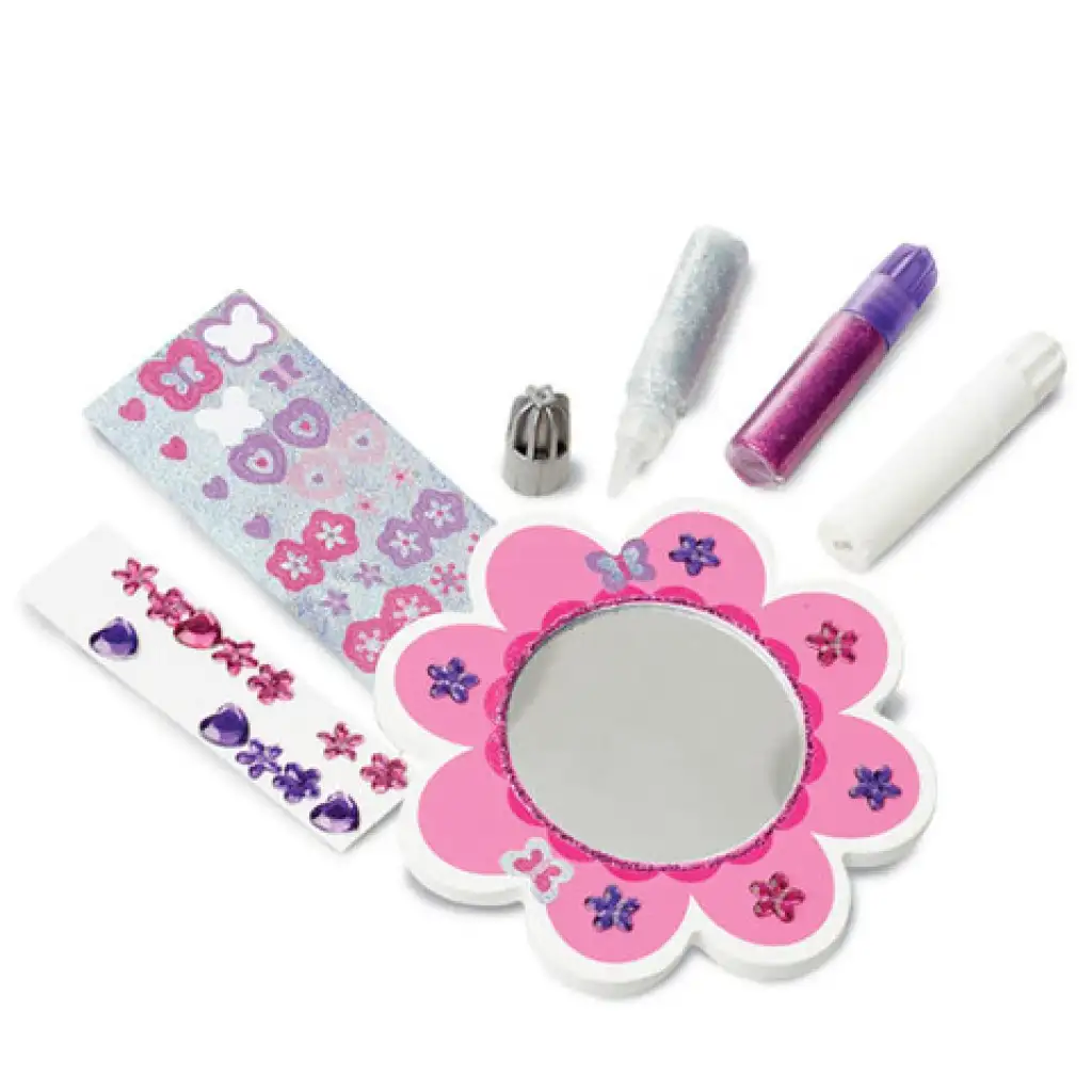 imagen de Espejo decorativo de flores de madera - Melissa & Doug 2