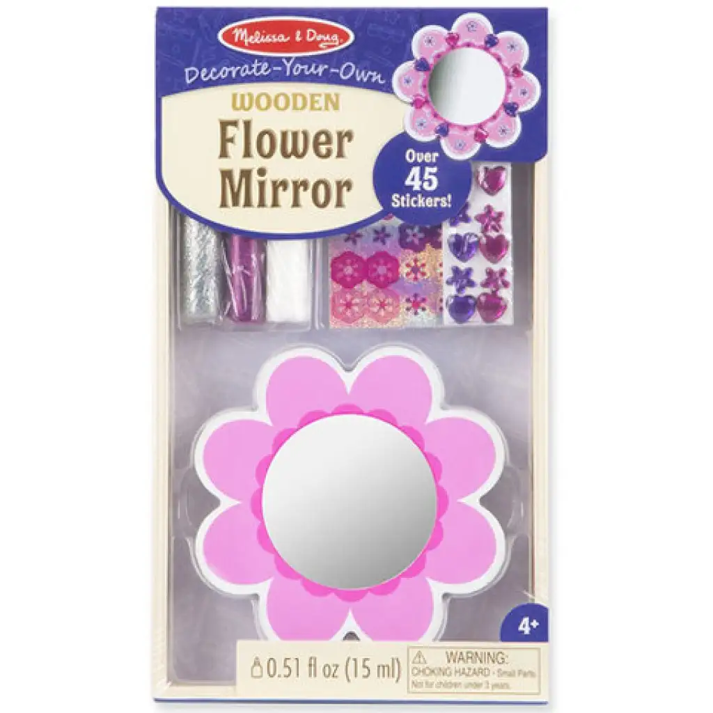 imagen de Espejo decorativo de flores de madera - Melissa & Doug 1
