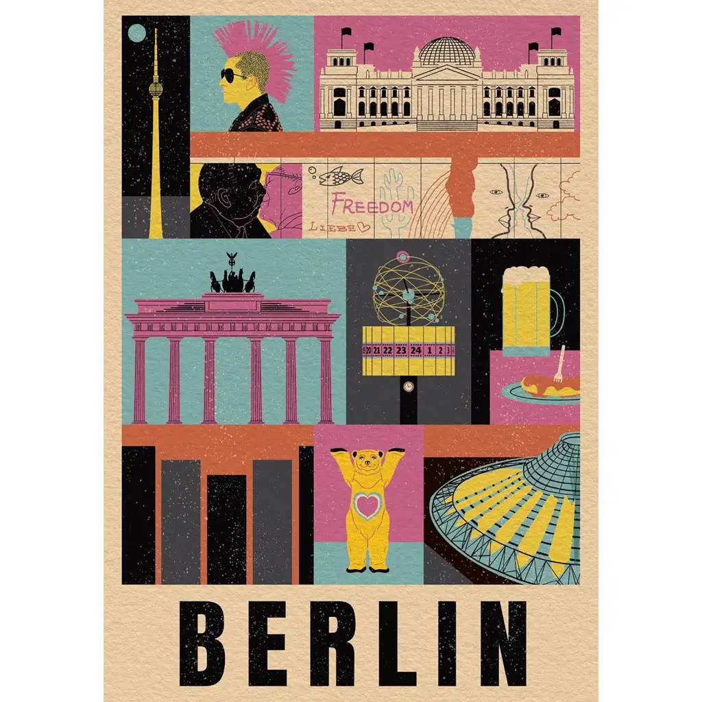 imagen de Estilo en la ciudad Berlín rompecabezas de 1000 piezas - Clementoni 2
