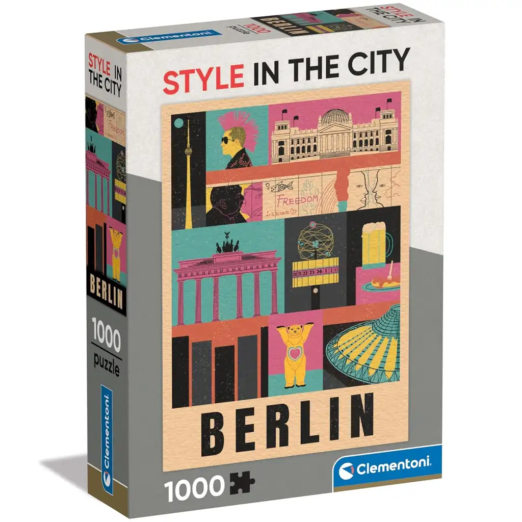 imagen de Estilo en la ciudad Berlín rompecabezas de 1000 piezas - Clementoni 1