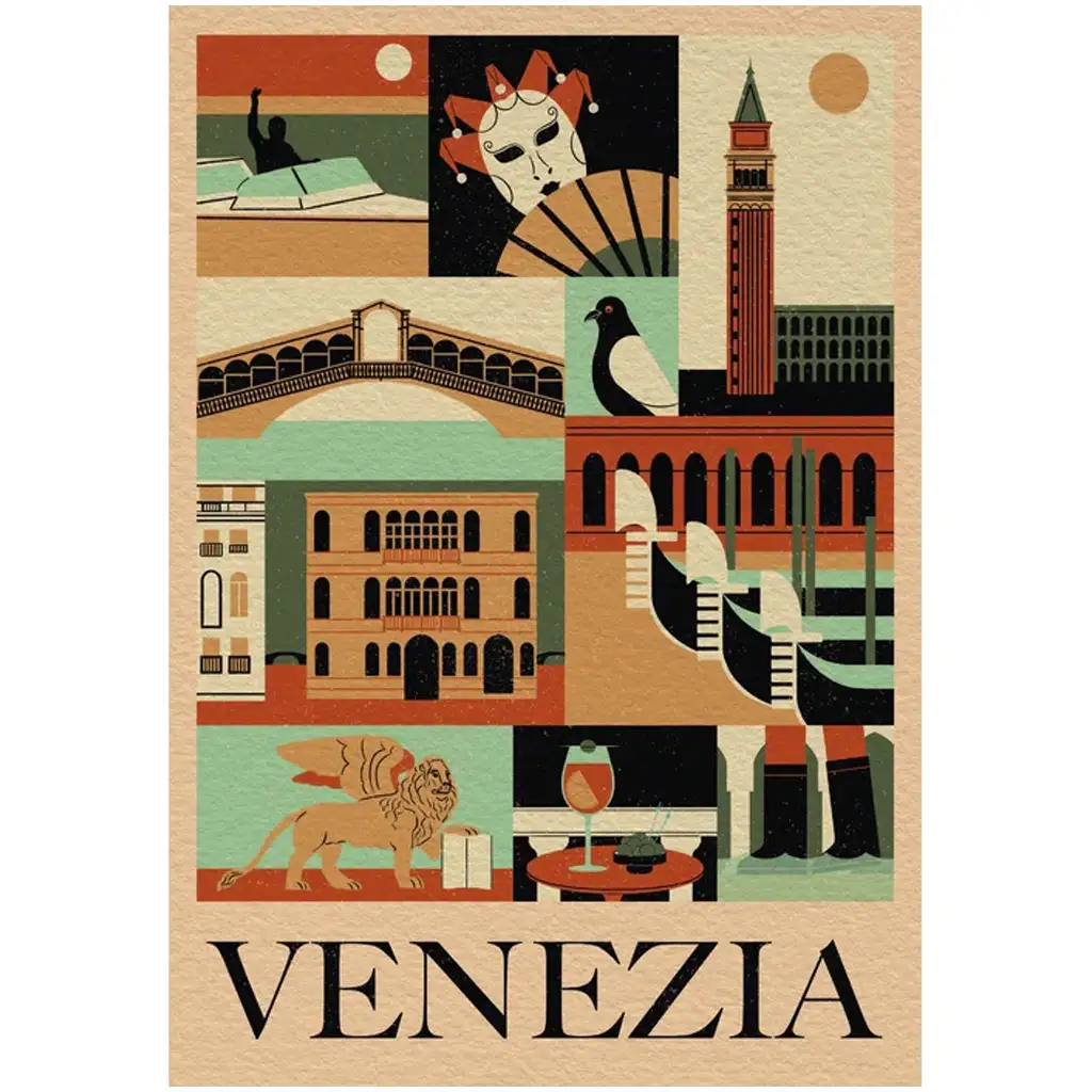 imagen de Estilo en la ciudad Puzzle de 1000 piezas de Venecia - Clementoni 2