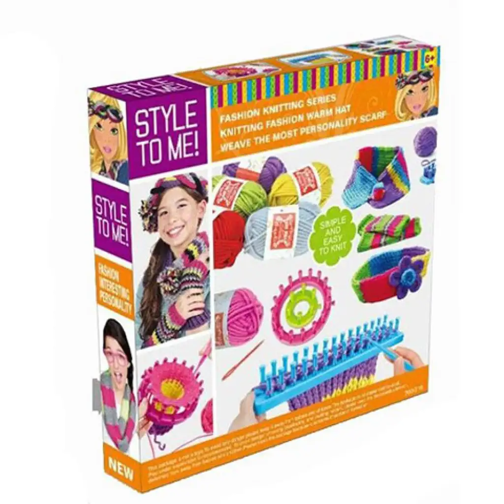 imagen de ¡Estilo para mí! Kit de tejido con hilos de colores 1
