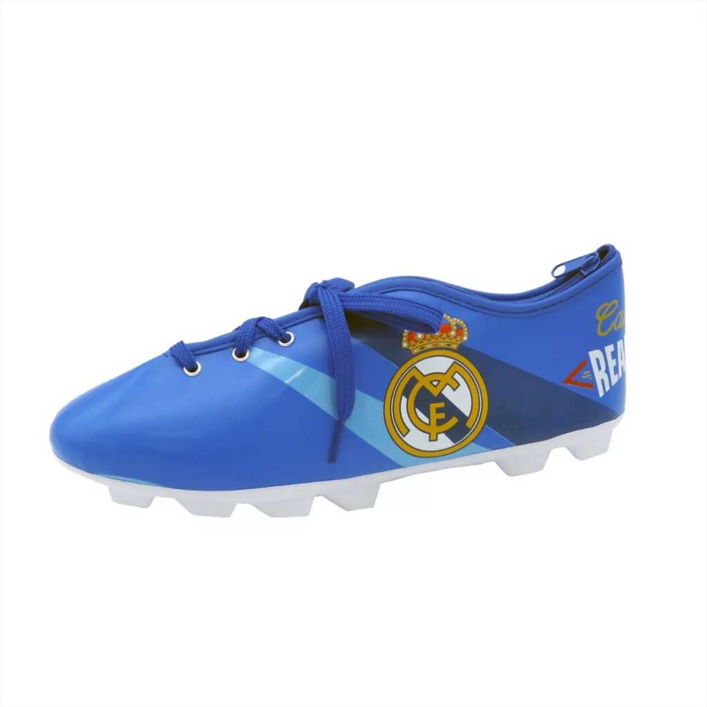 imagen de Estuche de lápices en forma de zapatilla de fútbol del Real Madrid 1