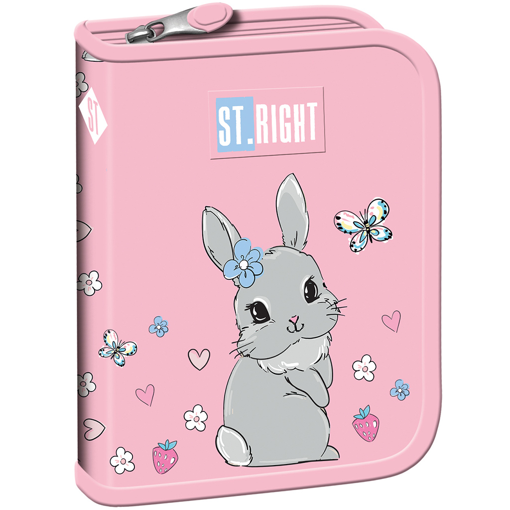 imagen de Estuche desplegable con diseño de conejito St.Right Cute Rabbit PC03 20,5x14x3,5cm 1