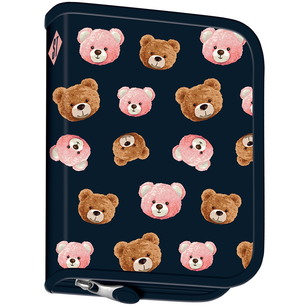 imagen de Estuche desplegable con diseño de oso de peluche St.Right PC03 20,5x14x3,5cm 2