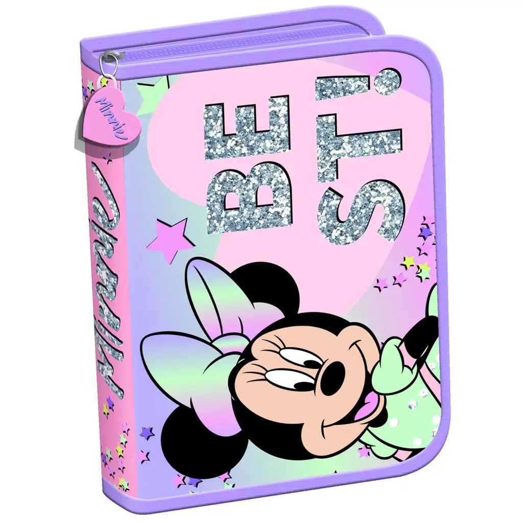 imagen de Estuche desplegable de Minnie Mouse en colores pastel 21x14x3,5cm 1