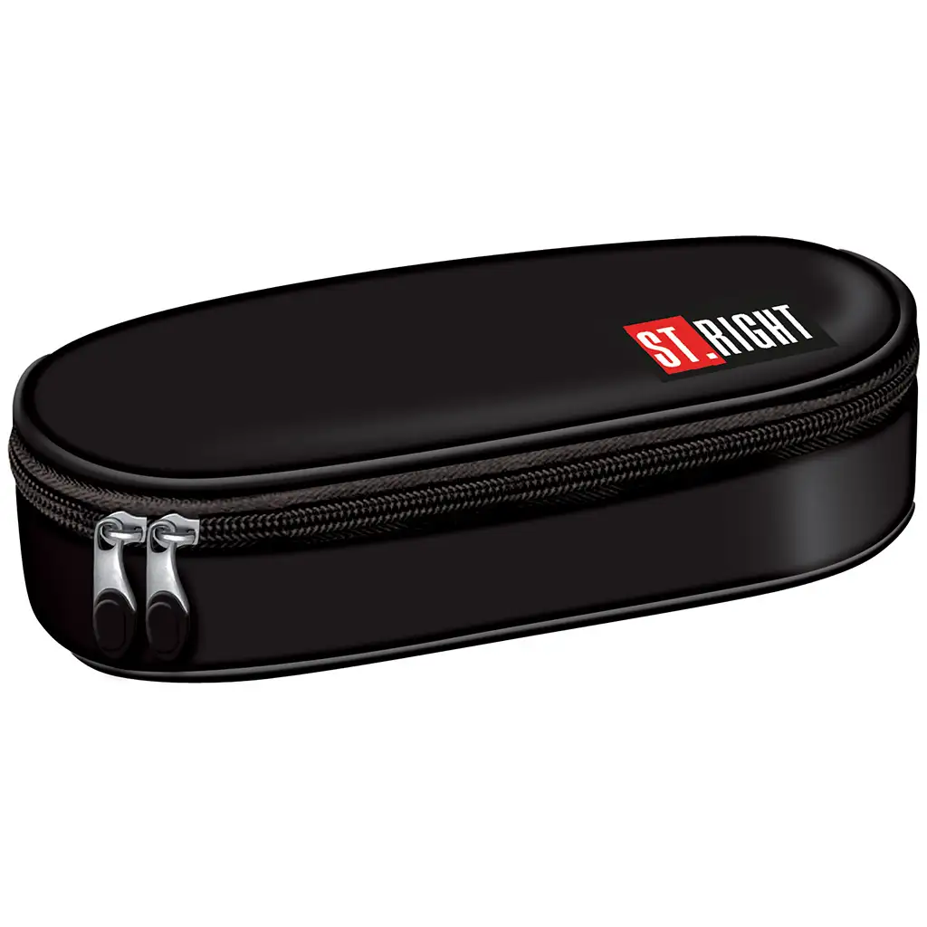 imagen de Estuche ovalado negro St.Right PC01 23x9,5x6cm 1
