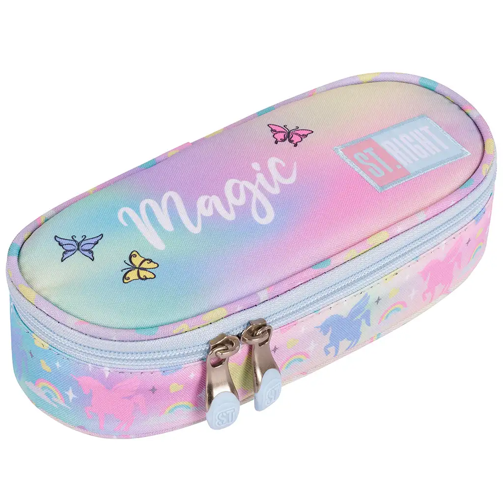 imagen de Estuche ovalado St.Right Magic Unicorn PC01 23x9,5x6cm 1