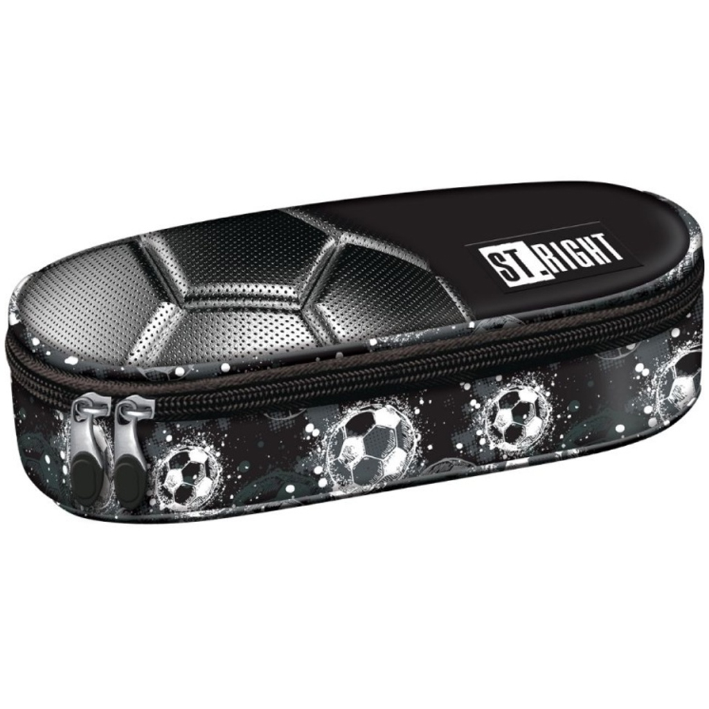 imagen de Estuche ovalado St.Right Silver Goal PC01 23x9,5x6cm 1
