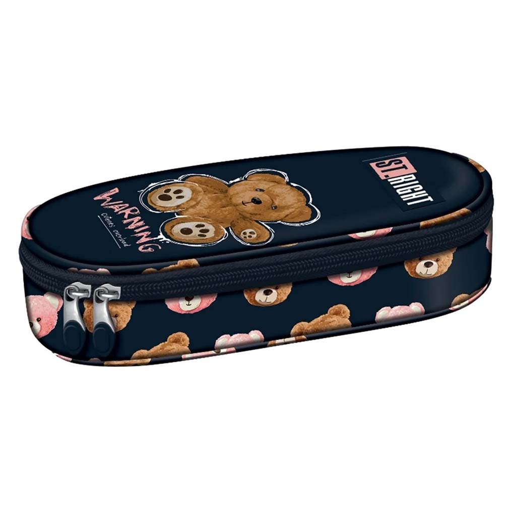imagen de Estuche ovalado St.Right Teddy Bear PC01 23x9,5x6cm 1