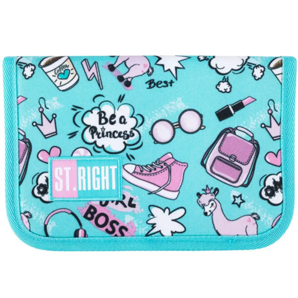 imagen de Estuche St.Right Pastel Lamas con asa desplegable 1