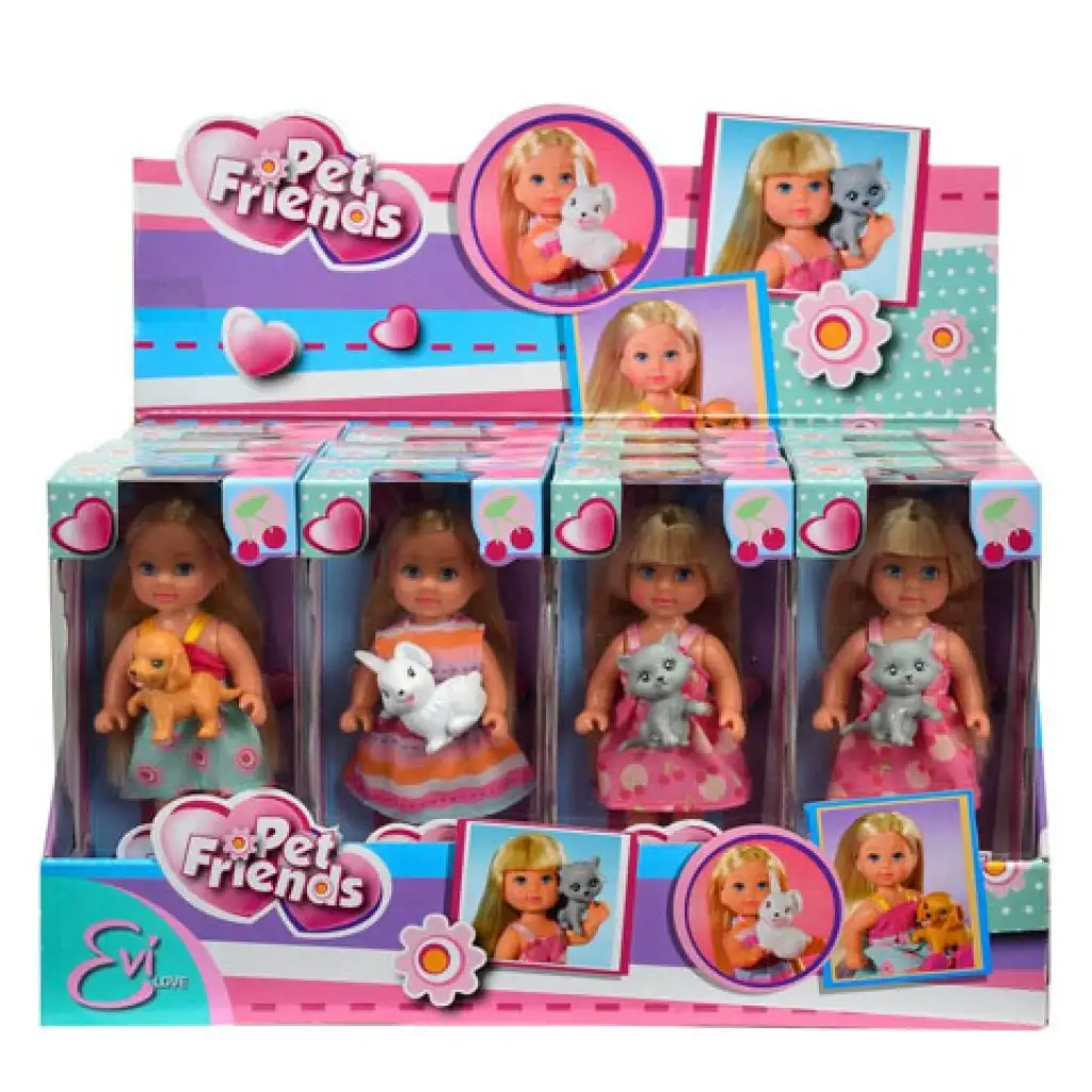 imagen de Évi Love amigos animales 3 tipos - Simba Toys 1
