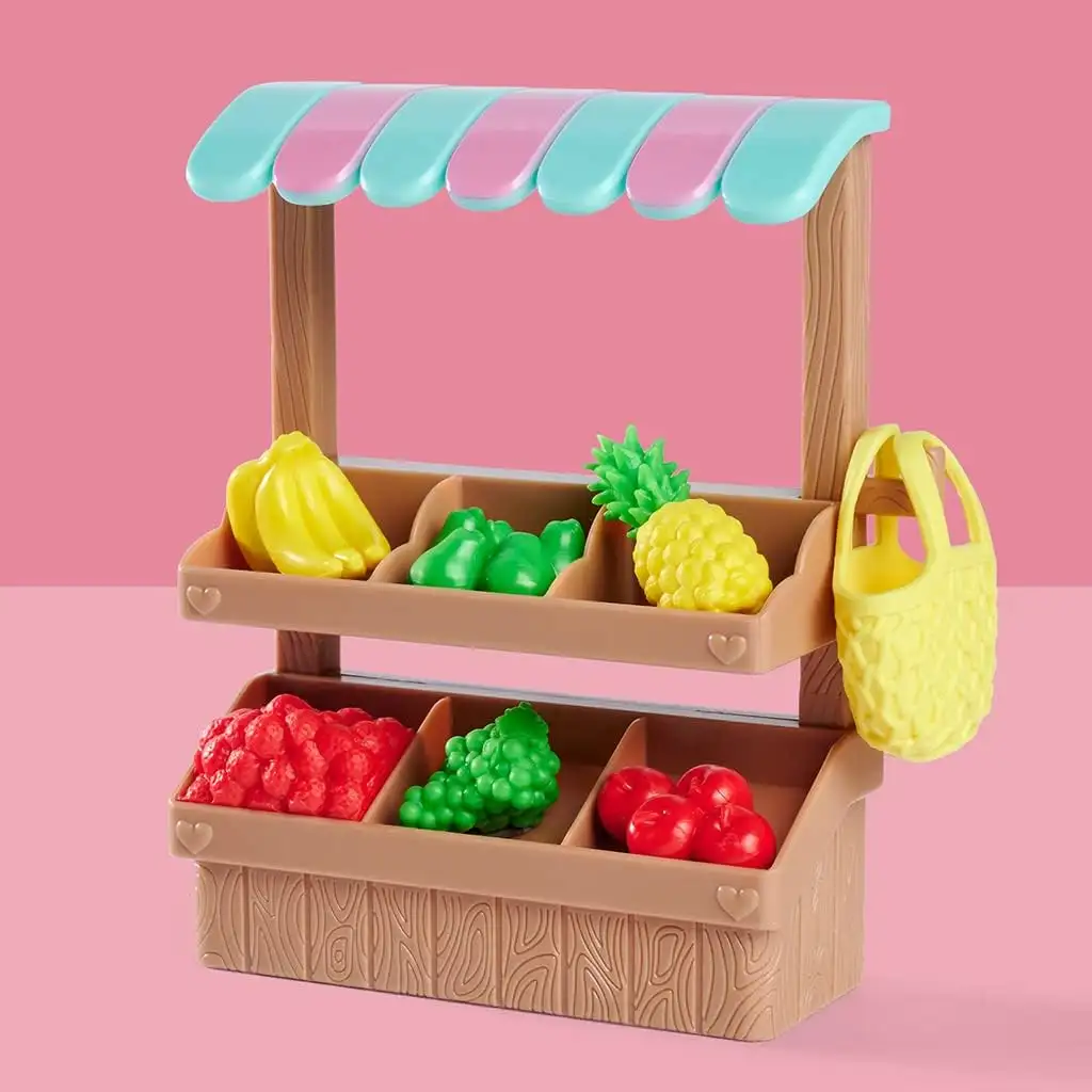 imagen de Évi Love: conjunto de juego de muñeca Évi con puesto de frutas - Simba Toys 6