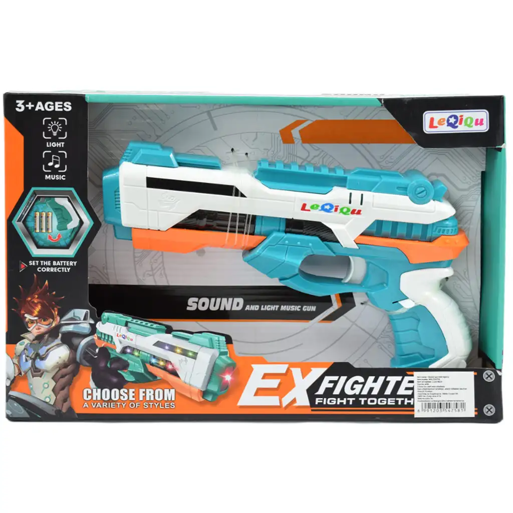 imagen de Ex Fighter: Arma espacial eléctrica con luz y sonido 25cm 3