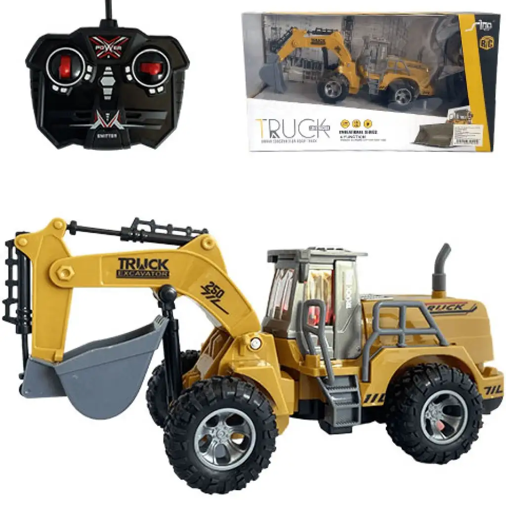 imagen de Excavadora de control remoto con efectos de luz 1/30 de escala 24cm 1