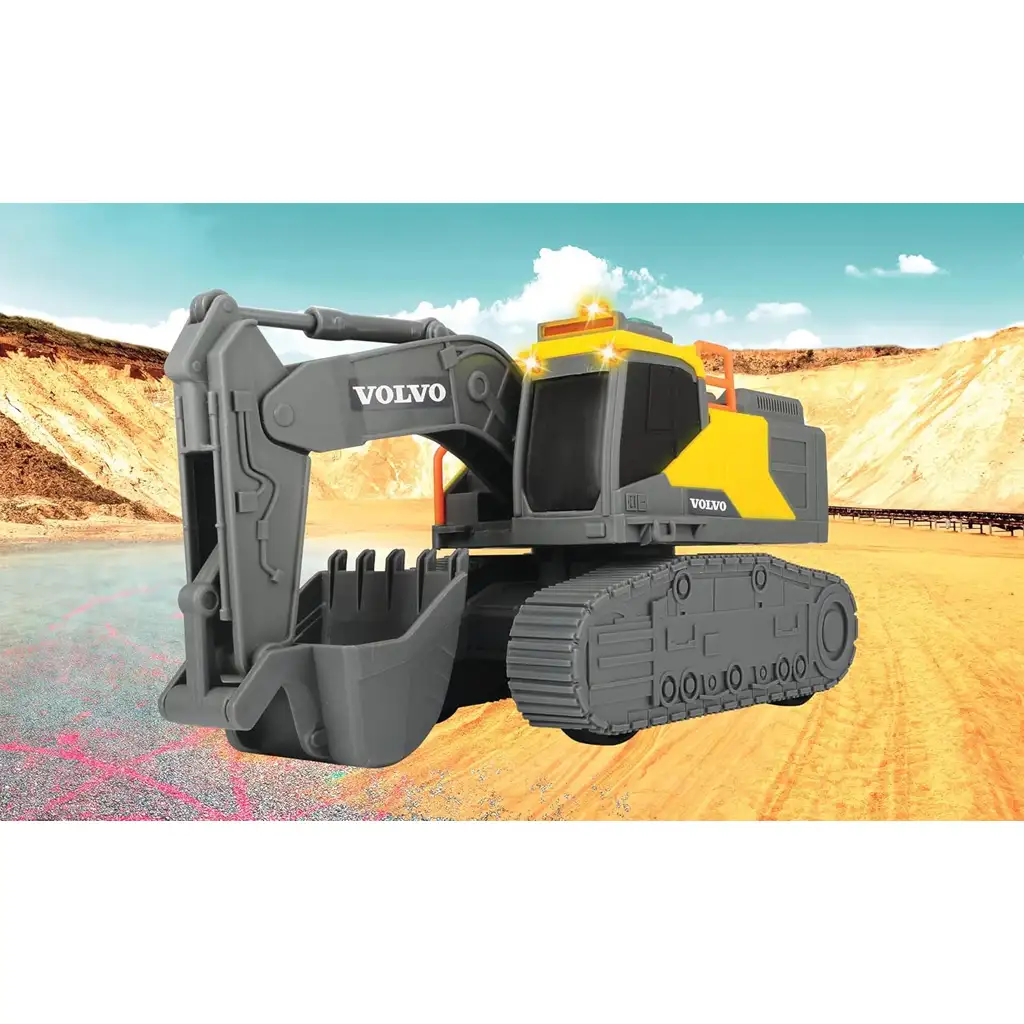 imagen de Excavadora Volvo con efectos de luz y sonido 23cm - Dickie Toys 6