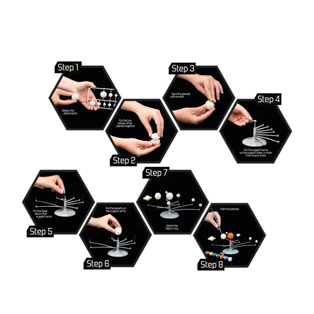 imagen de Explore Factory: Crea el sistema solar set científico 2