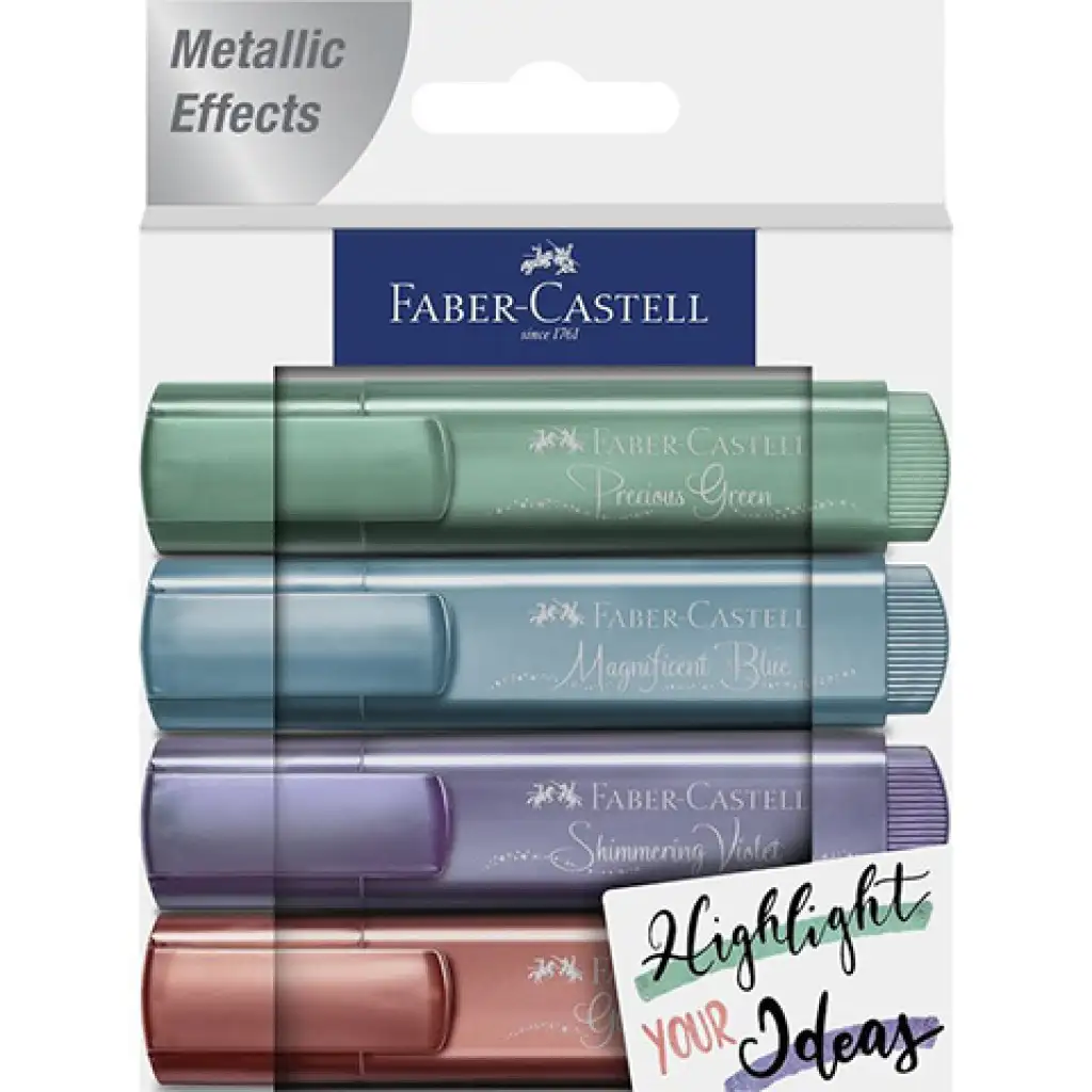 imagen de Faber-Castell: 1546 Set de marcadores metálicos de 4 unidades 1