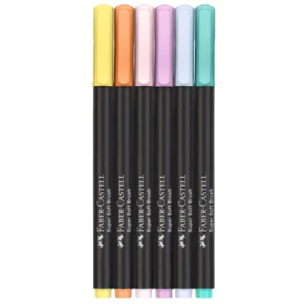 imagen de Faber-Castell: Black Edition colores pastel set de 6 rotuladores 2