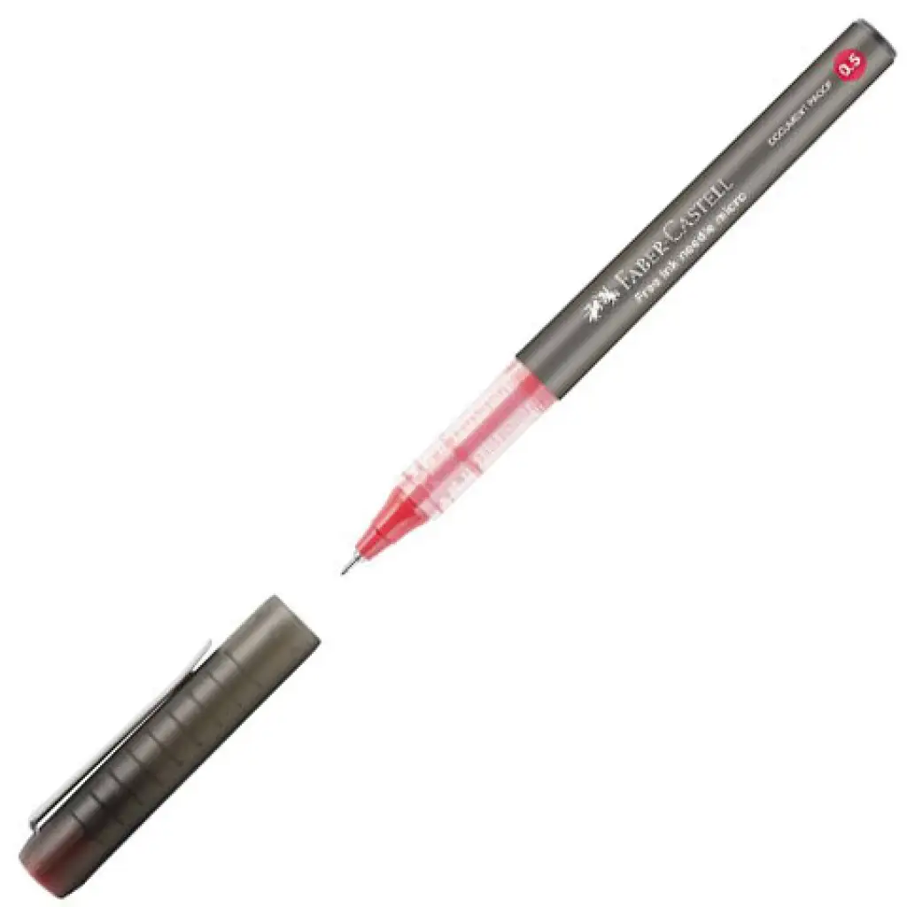 imagen de Faber-Castell: Bolígrafo de punta fina 0,5mm rojo 1