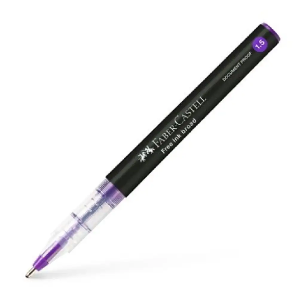 imagen de Faber-Castell: Bolígrafo morado de 1,5 mm 1