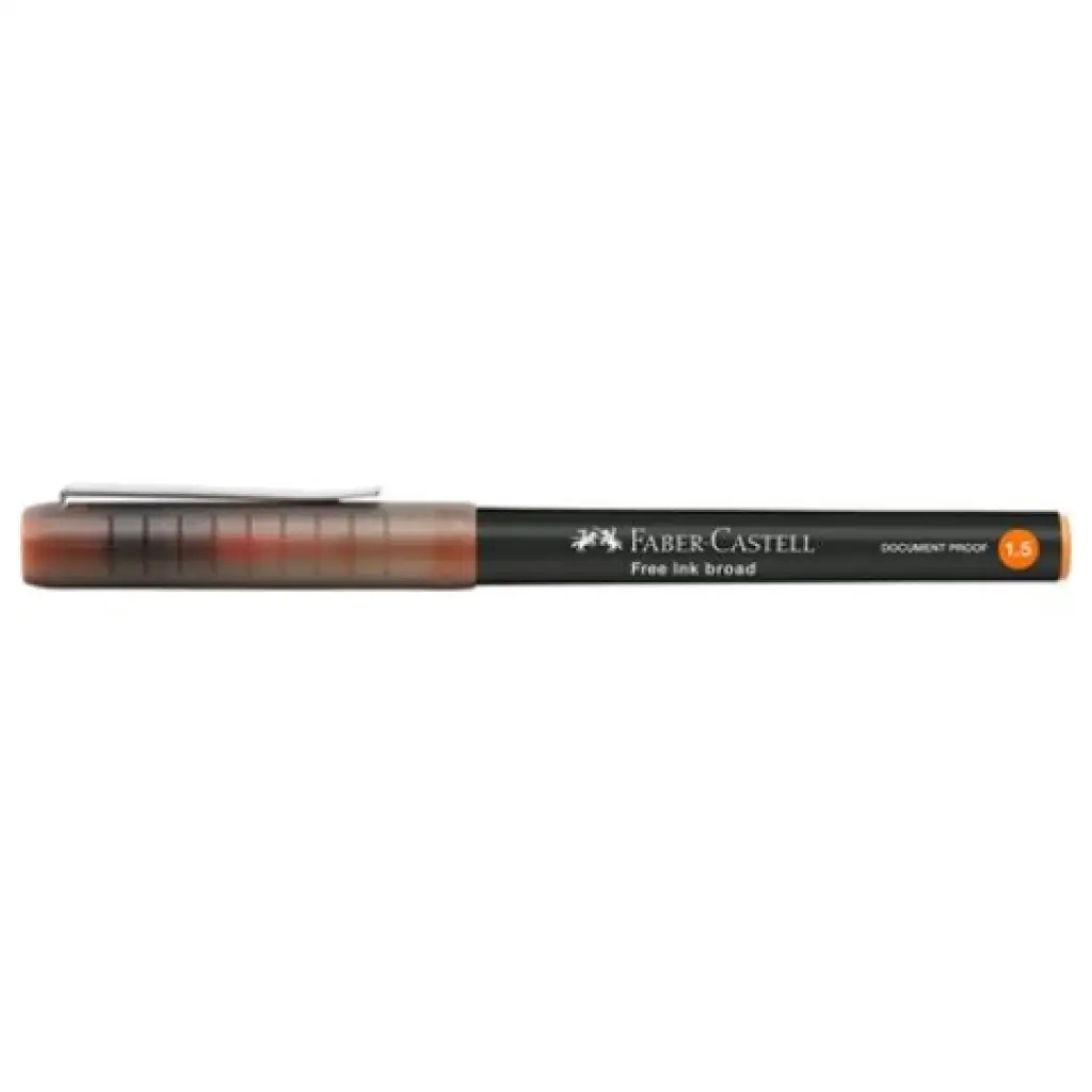 imagen de Faber-Castell: Bolígrafo naranja de 1,5mm 2