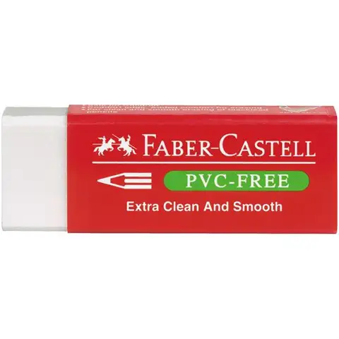imagen de Faber-Castell: Borrador de vinilo blanco con hilo de PVC 1