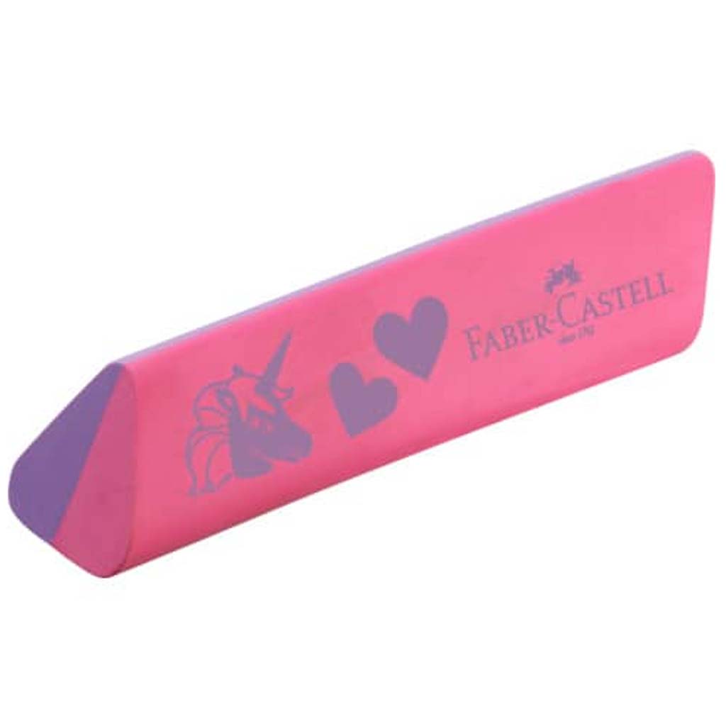 imagen de Faber-Castell: Borrador triangular de unicornio 1ud 2
