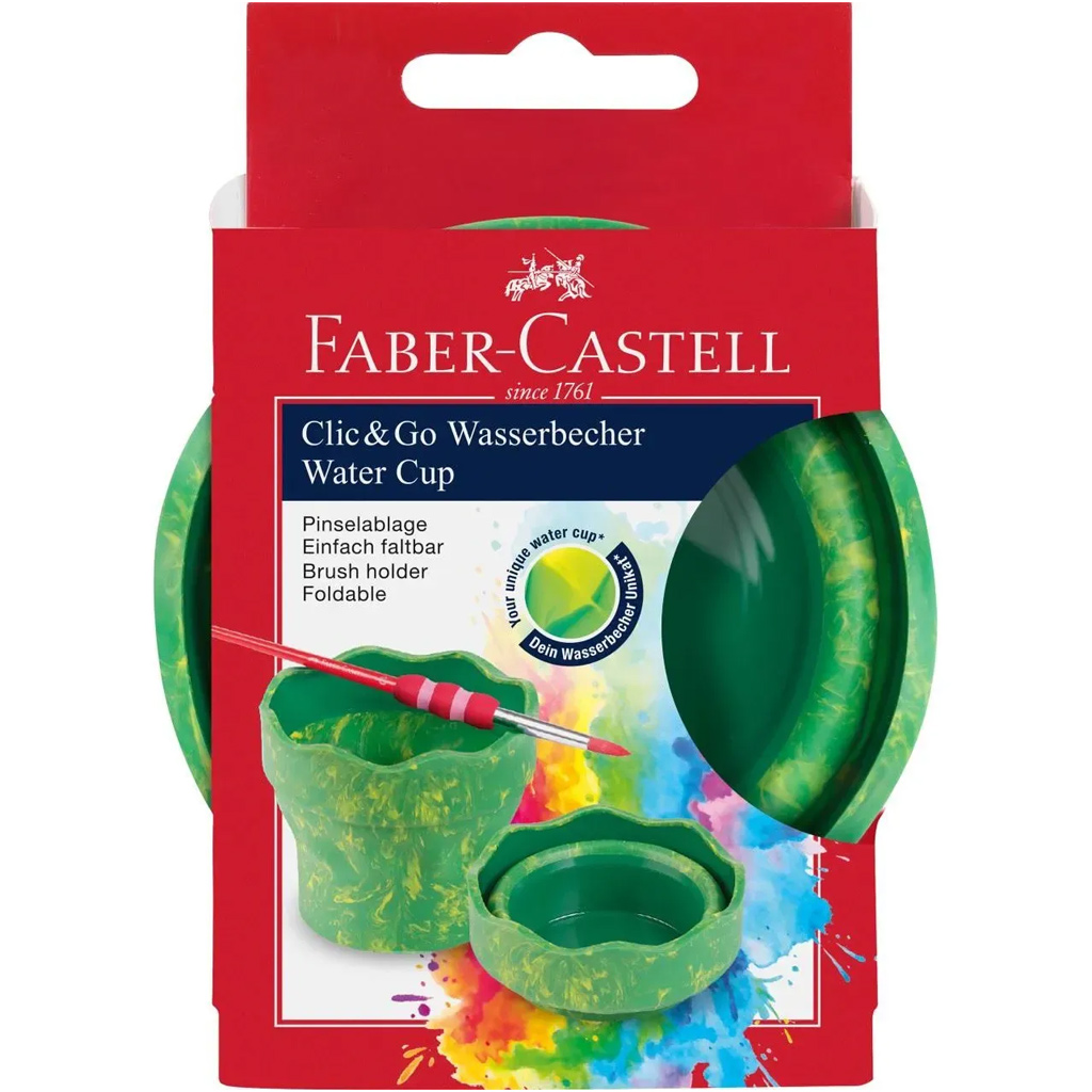 imagen de Faber-Castell: Click and Go verde mármol paleta de pinceles 1