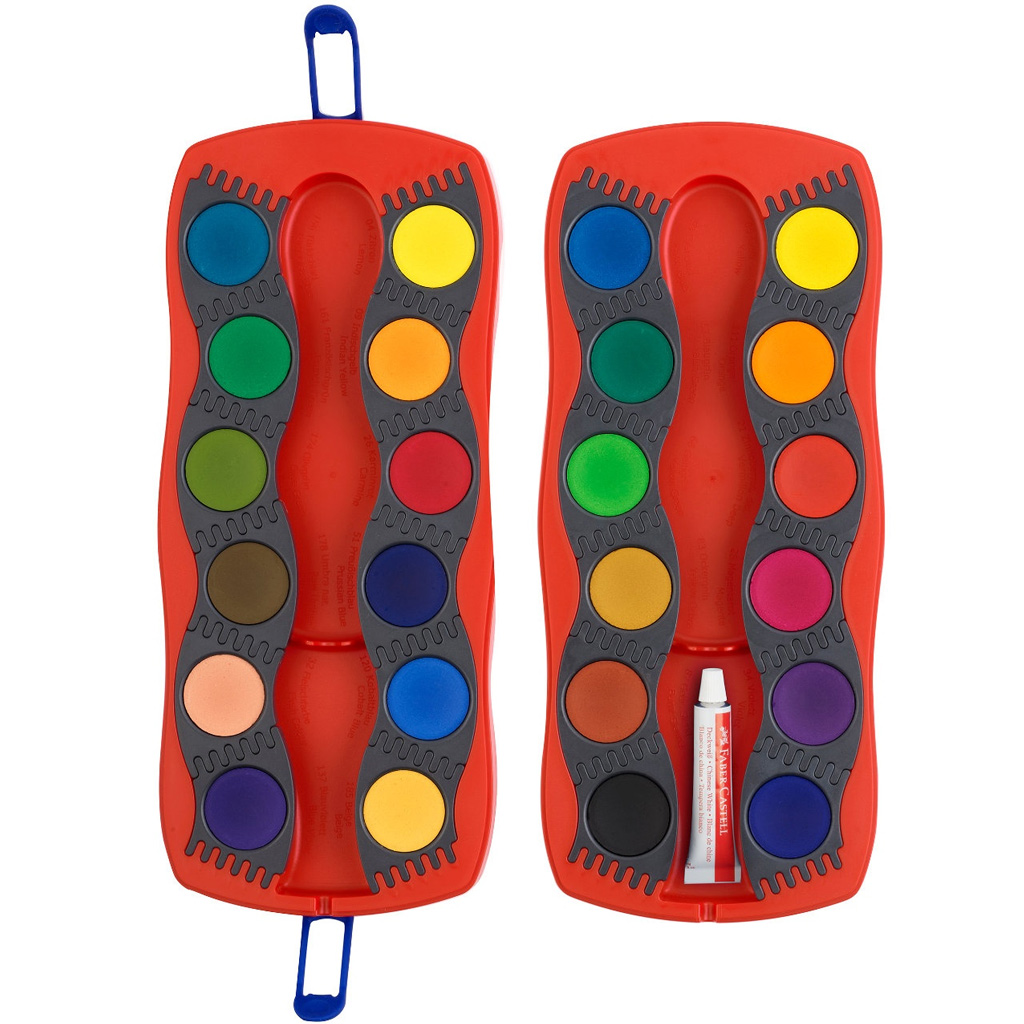 imagen de Faber-Castell: Conjunto de acuarelas de 24 piezas Connector 2