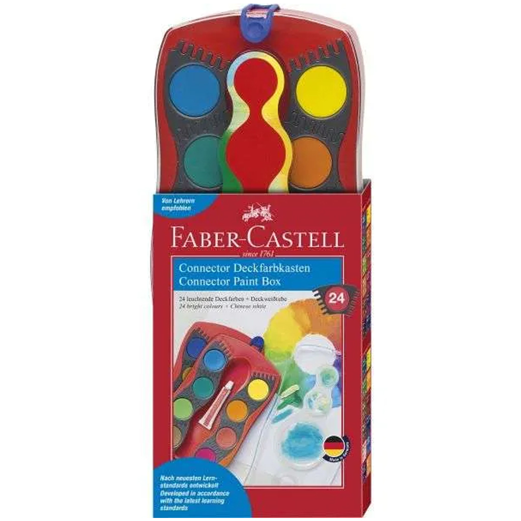imagen de Faber-Castell: Conjunto de acuarelas de 24 piezas Connector 1