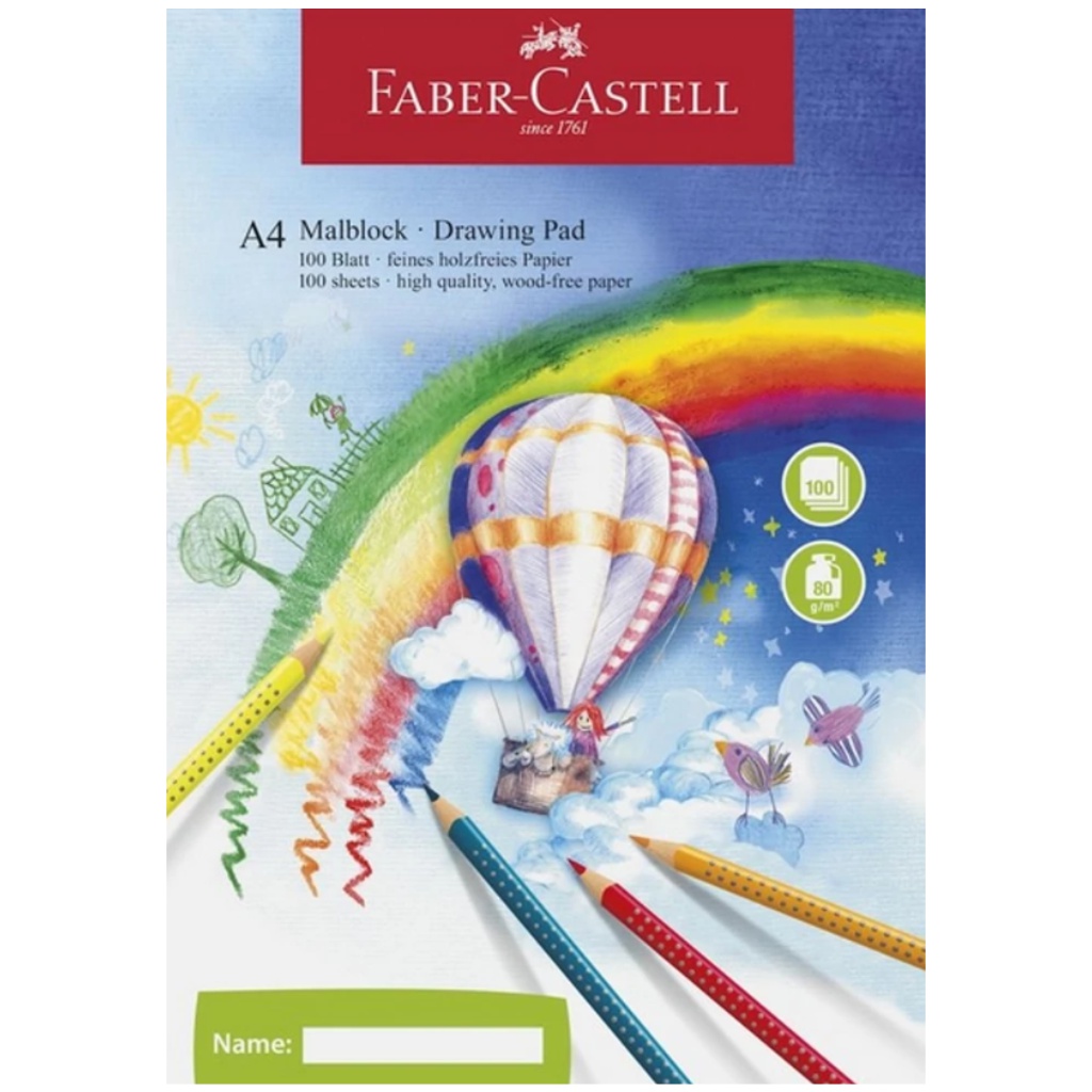 imagen de Faber-Castell: Cuaderno de Dibujo A4 de 100 hojas 80g 1