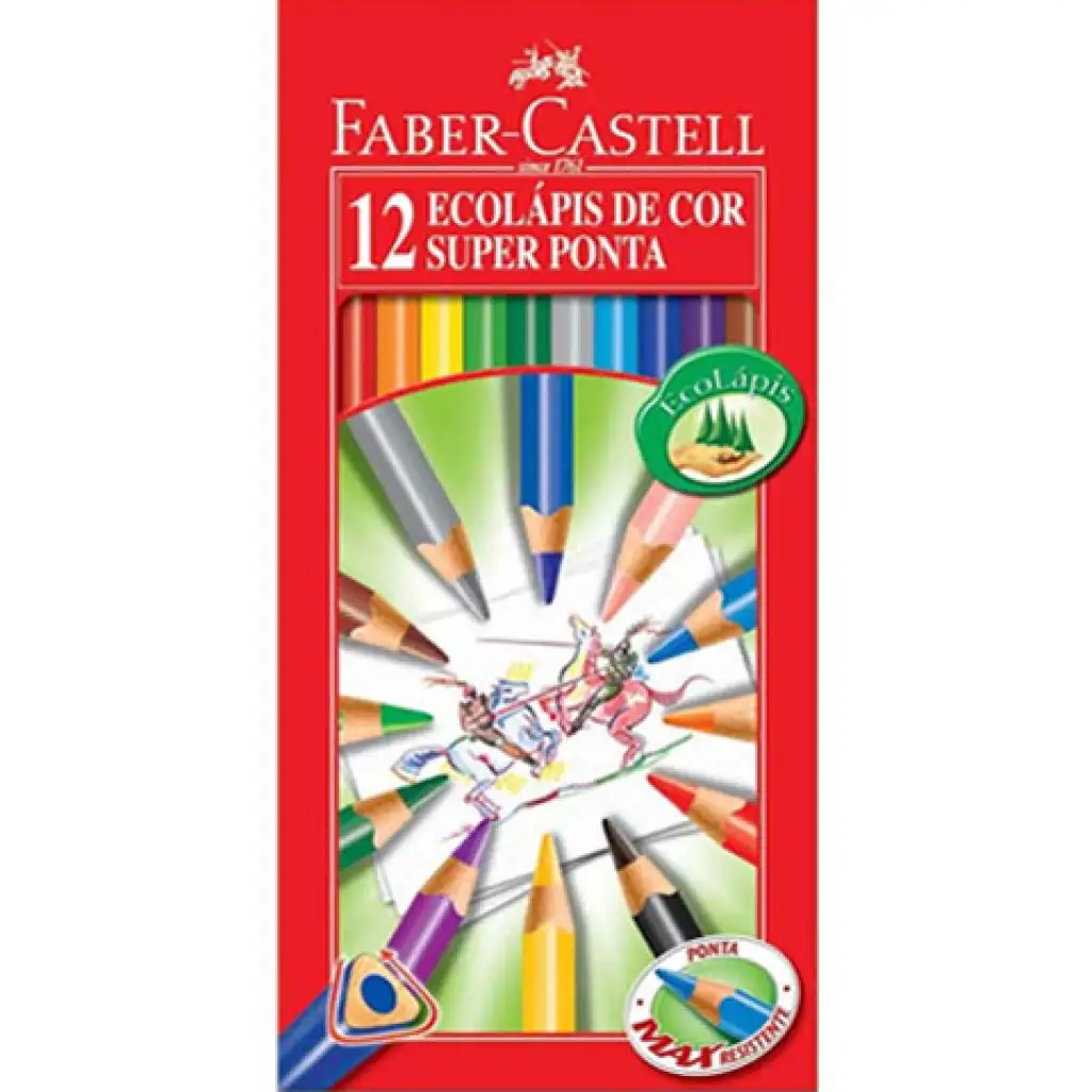 imagen de Faber-Castell: ECO lápiz de colores triangular 12ud 1