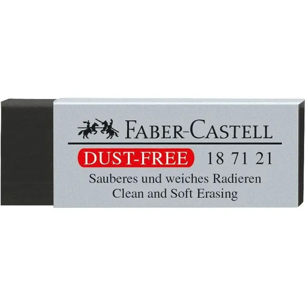 imagen de Faber-Castell: Goma de borrar grande de vinilo sin polvo en color negro 1