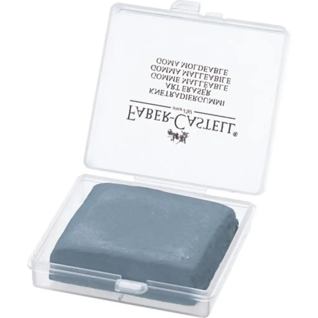 imagen de Faber-Castell: Goma de borrar gris en caja de plástico 2