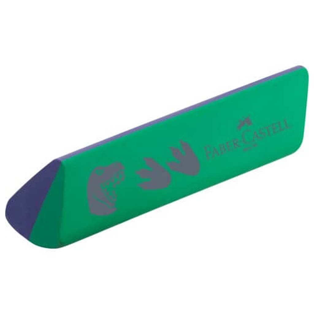 imagen de Faber-Castell: Goma de borrar triangular de dinosaurio 1ud 2