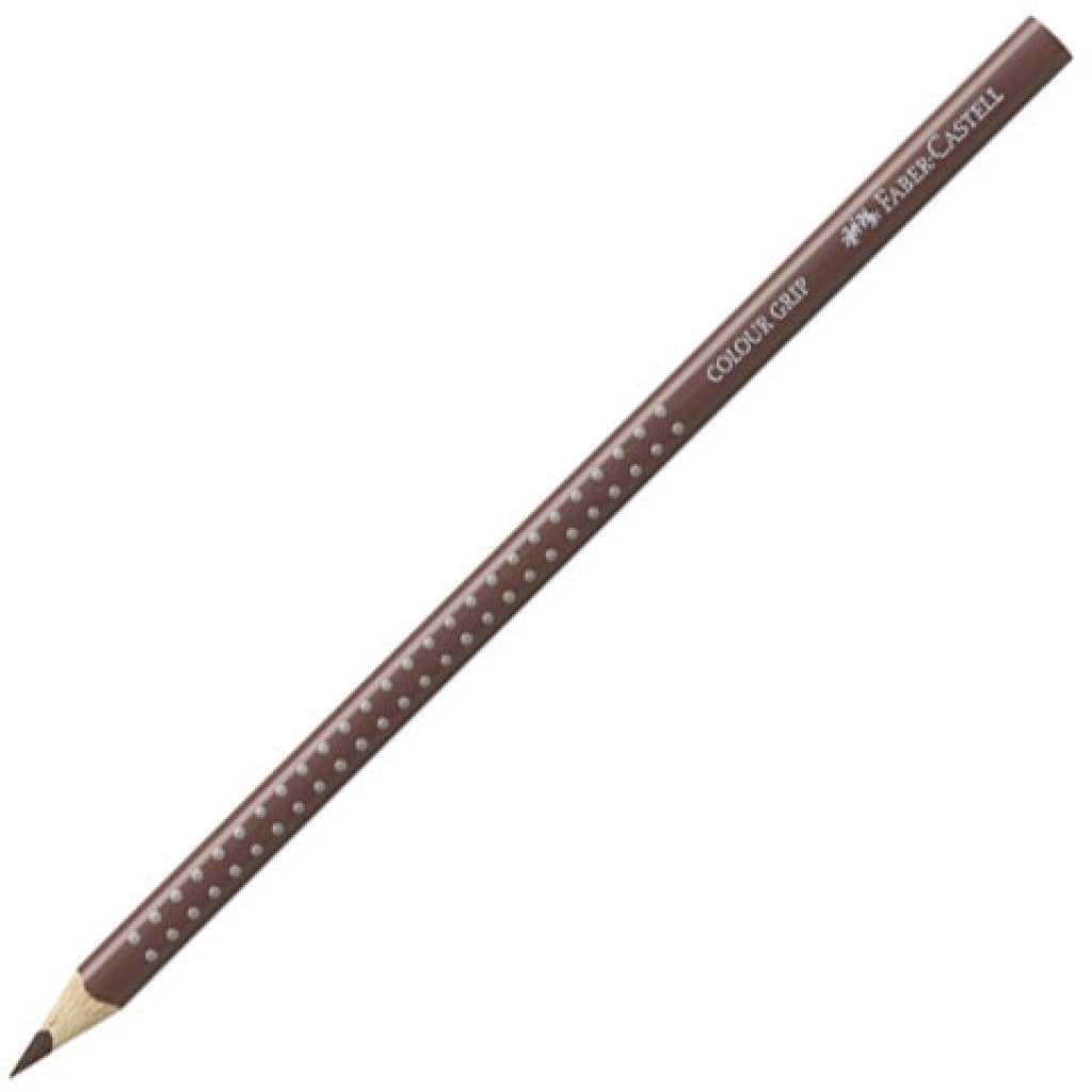 imagen de Faber-Castell: Grip '01 lápiz de color marrón oscuro 1